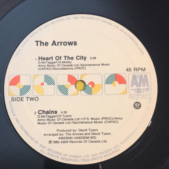 3/$30 The Arrows “Talk Talk” remix 12” maxi vintage vinyl 80’s dance music - Picture 4 of 4